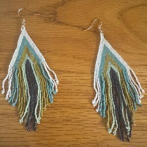 Handcrafted Multicolor Beaded Earrings